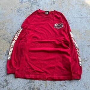 Y2K Harley Davidson Checkered Flag Longsleeve L